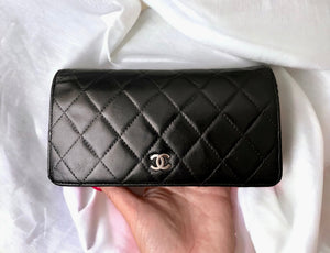 Chanel Black Classic Lambskin Wallet - V & G Luxe Boutique
