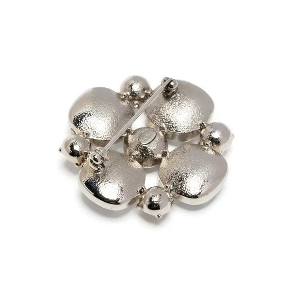 Chanel CC Crystal-Embellished Brooch - V & G Luxe Boutique