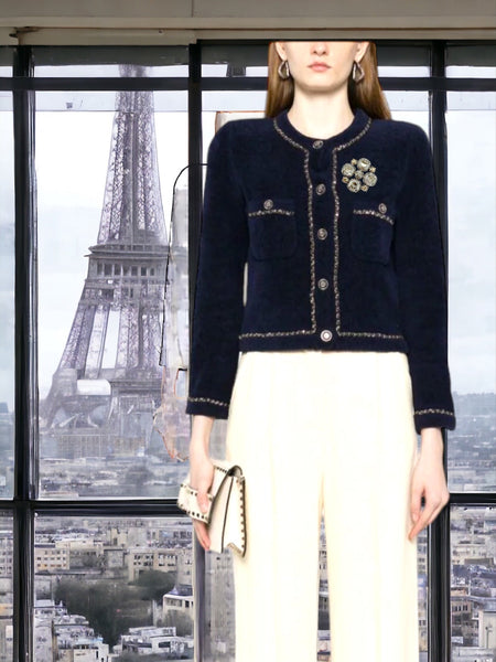 Chanel CC Crystal-Embellished Brooch - V & G Luxe Boutique