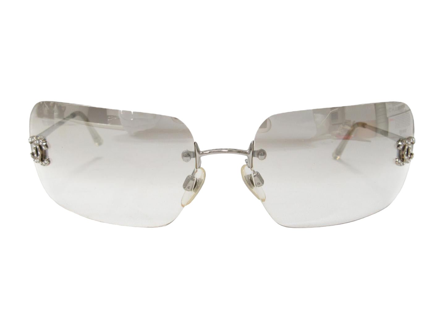 chanel clear sunglasses