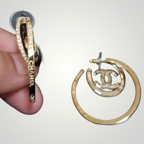 Chanel Hoop Earrings - V & G Luxe Boutique