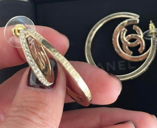 Chanel Hoop Earrings - V & G Luxe Boutique