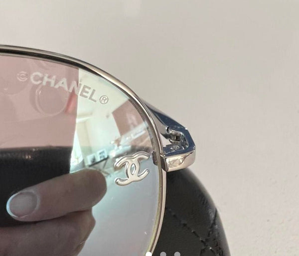 Chanel Mirrored Rose Gold CC Sunglasses - V & G Luxe Boutique