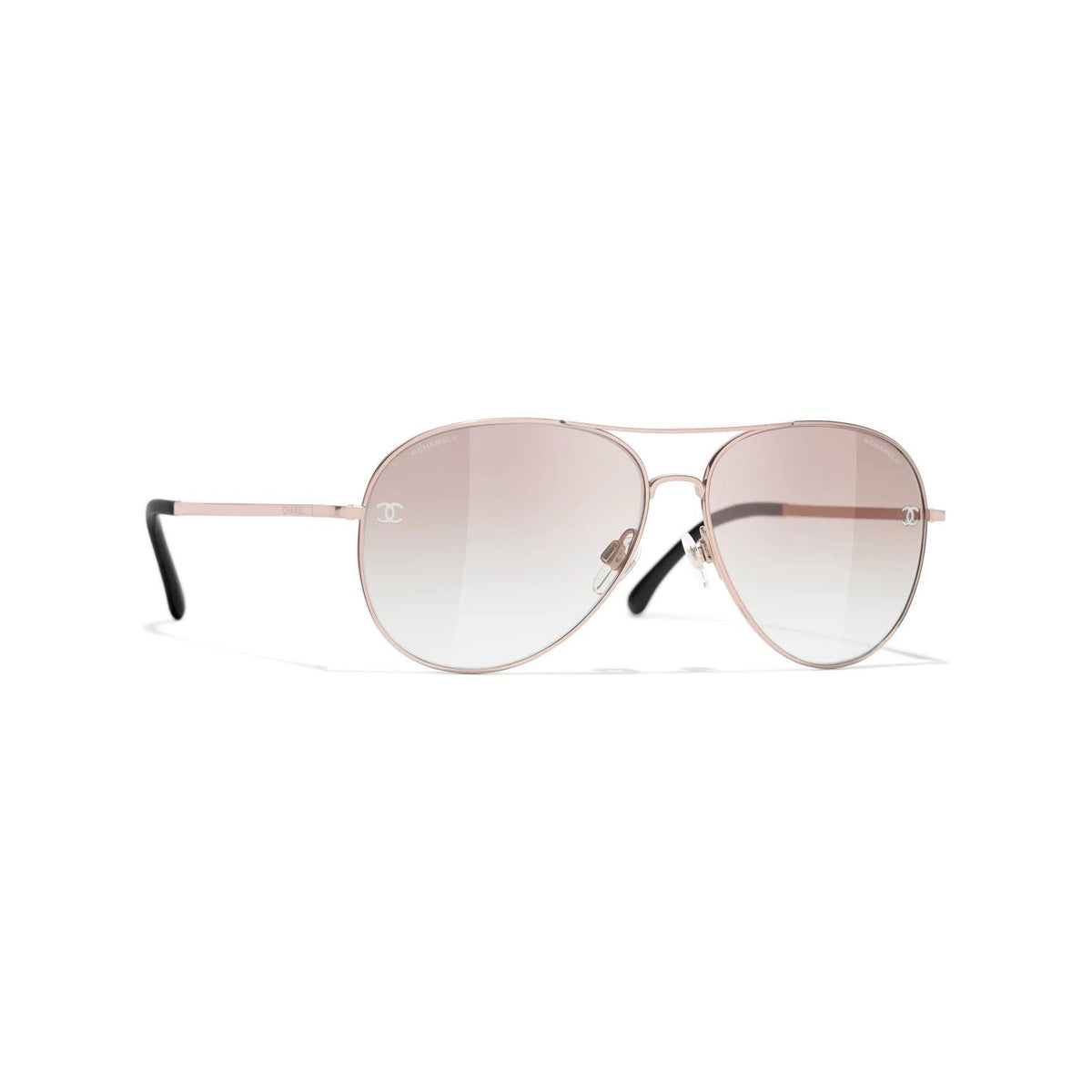 Chanel Mirrored Rose Gold CC Sunglasses – V & G Luxe Boutique