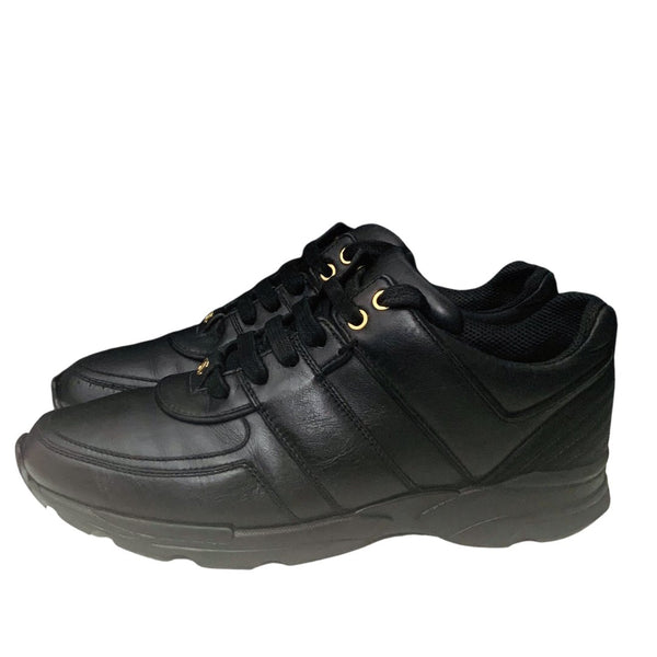 Chanel Triple Black Sneakers, UK Size 6.5 - V & G Luxe Boutique