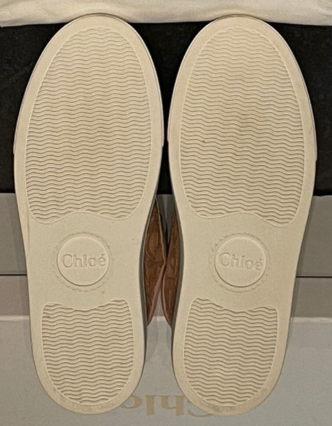 Chloe Lauren Lace Pink Chunky Sneakers - V & G Luxe Boutique