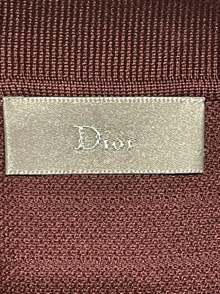Christian Dior Bee Logo Burgundy Polo Shirt Size Large - V & G Luxe Boutique