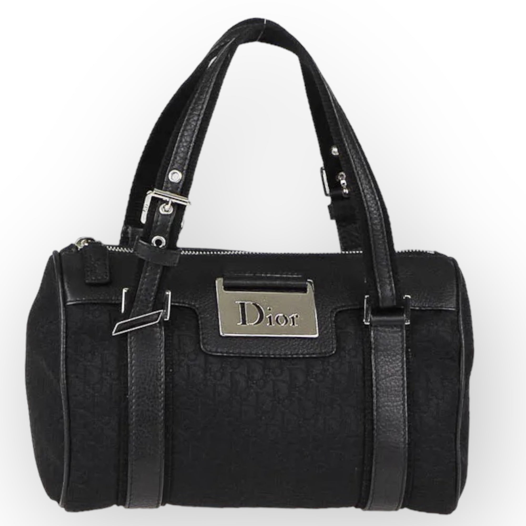 CHRISTIAN DIOR Monogram Logo Boston Duffle Bag-US