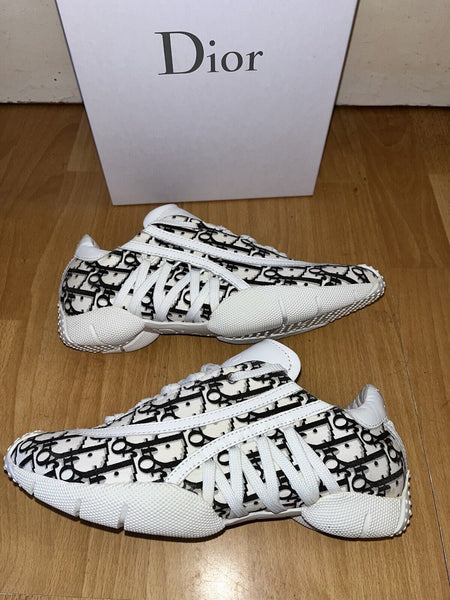 Christian Dior Rare John Galliano Trotter Vintage Blue Monogram Sneakers - V & G Luxe Boutique