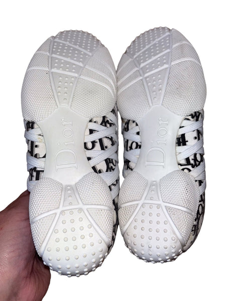 Christian Dior Rare John Galliano Trotter Vintage Blue Monogram Sneakers - V & G Luxe Boutique