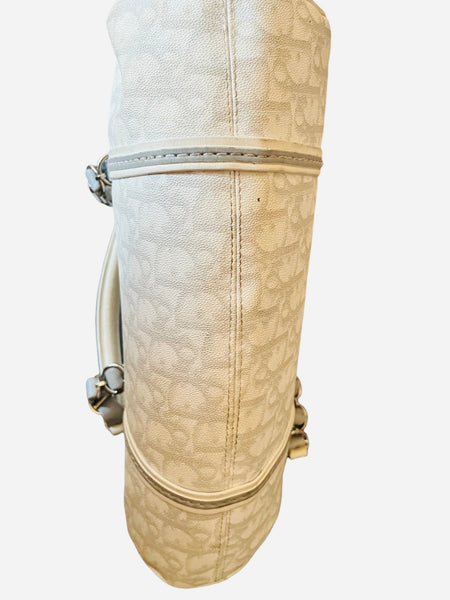 CHRISTIAN DIOR Vintage Monogram Romantique Trotter Bag Grey - V & G Luxe Boutique