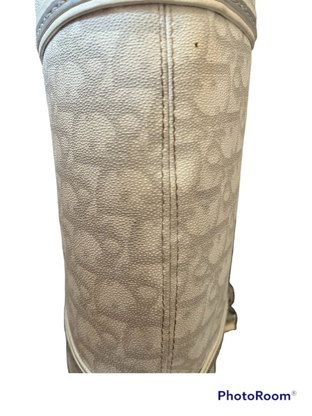CHRISTIAN DIOR Vintage Monogram Romantique Trotter Bag Grey - V & G Luxe Boutique