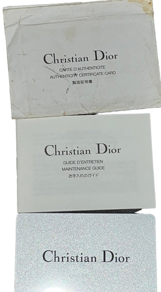 CHRISTIAN DIOR Vintage Monogram Romantique Trotter Bag Grey - V & G Luxe Boutique