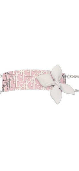 Christian Dior Vintage Pink Monogram Diamanté Bracelet - V & G Luxe Boutique