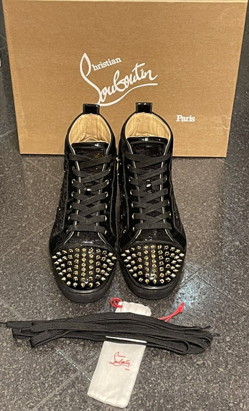 Christian Louboutin Orlato Flat Sequin Spikes Size UK 8 - V & G Luxe Boutique