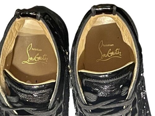 Christian Louboutin Orlato Flat Sequin Spikes Size UK 8 - V & G Luxe Boutique