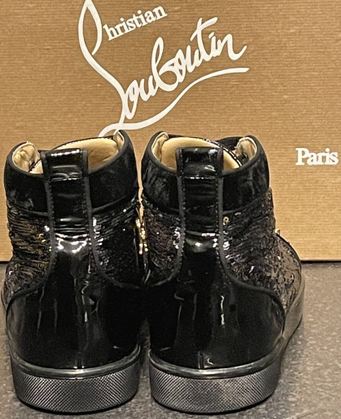 Christian Louboutin Orlato Flat Sequin Spikes Size UK 8 - V & G Luxe Boutique
