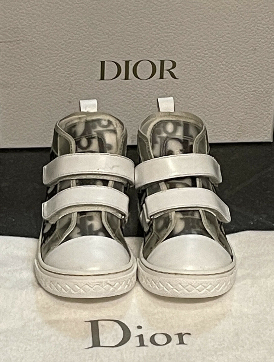 Dior B23 Logo High-Top Sneakers White & Black Size EU 23 – V & G Luxe ...