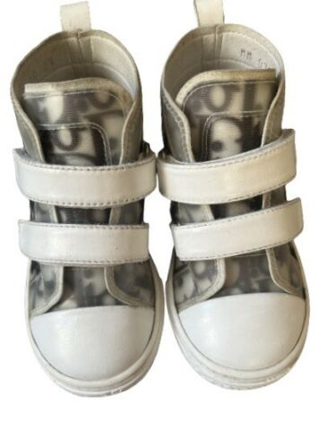 Dior B23 Logo High-Top Sneakers White & Black Size EU 23 - V & G Luxe Boutique
