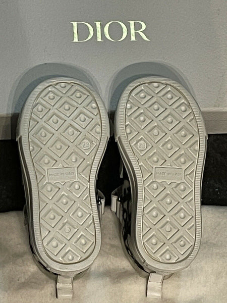 Dior B23 Logo High-Top Sneakers White & Black Size EU 23 - V & G Luxe Boutique