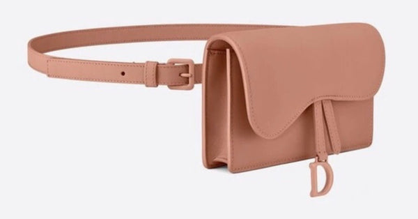 Dior Saddle Belt Bag, Nude Matte Leather - V & G Luxe Boutique