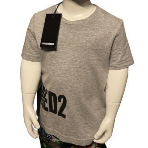 DSQUARED2 Grey Junior Boys Waist Logo T Shirt, Age 4 - V & G Luxe Boutique