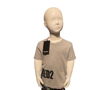 DSQUARED2 Grey Junior Boys Waist Logo T Shirt, Age 4 - V & G Luxe Boutique
