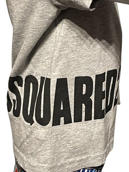 DSQUARED2 Grey Junior Boys Waist Logo T Shirt, Age 4 - V & G Luxe Boutique