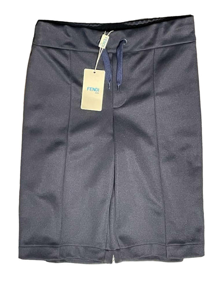 Fendi Boys Navy Blue FF Logo Bermuda Shorts Age 12+ Years - V & G Luxe Boutique