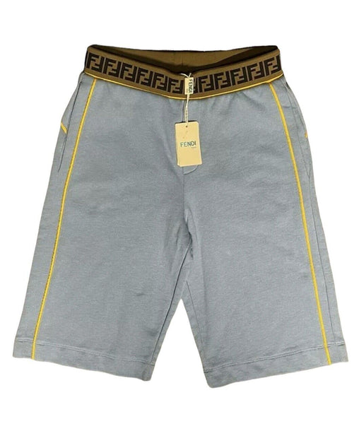Fendi Boys Sky Blue FF Logo Bermuda Shorts Age 12+ Years - V & G Luxe Boutique