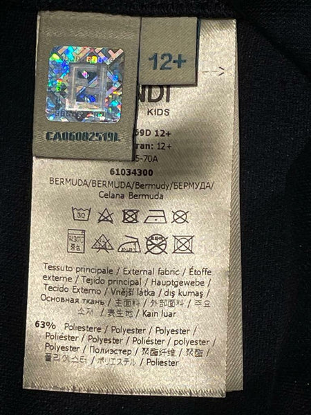 Fendi Boys Sky Blue FF Logo Bermuda Shorts Age 12+ Years - V & G Luxe Boutique
