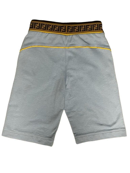 Fendi Boys Sky Blue FF Logo Bermuda Shorts Age 12+ Years - V & G Luxe Boutique