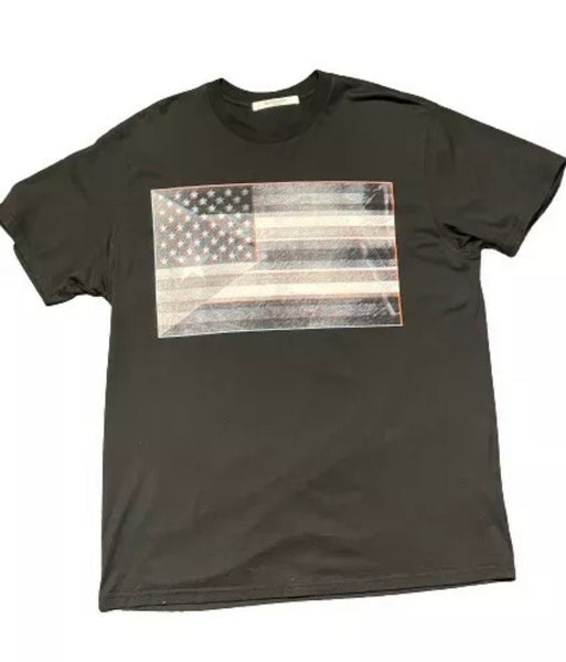 Givenchy Black 3D USA Flag Print Oversized Size Small - V & G Luxe Boutique