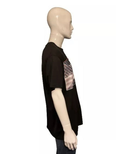 Givenchy Black 3D USA Flag Print Oversized Size Small - V & G Luxe Boutique