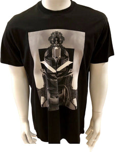 GIVENCHY Rare Samurai Black & White Print T-Shirt Top Oversized Size XXS - V & G Luxe Boutique