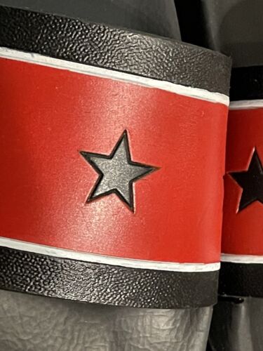 Givenchy Stars & Stripes Red & Black Sliders UK 5 - V & G Luxe Boutique