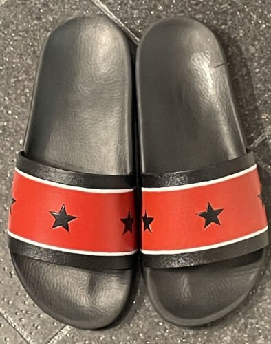Givenchy Stars & Stripes Red & Black Sliders UK 5 - V & G Luxe Boutique