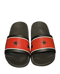 Givenchy Stars & Stripes Red & Black Sliders UK 5 - V & G Luxe Boutique