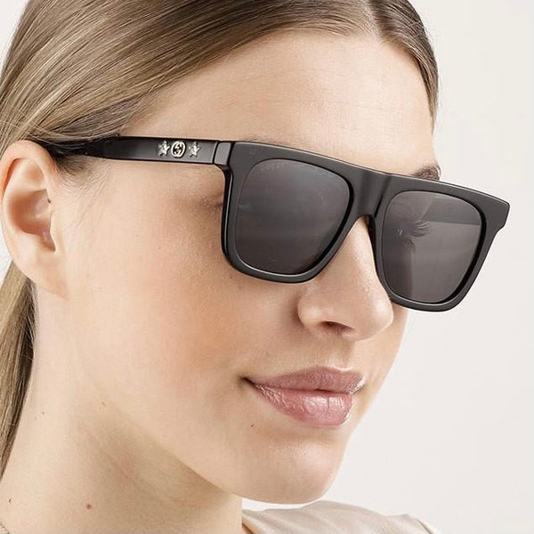 Gucci Black GG Logo Crystal Star Sunglasses - V & G Luxe Boutique