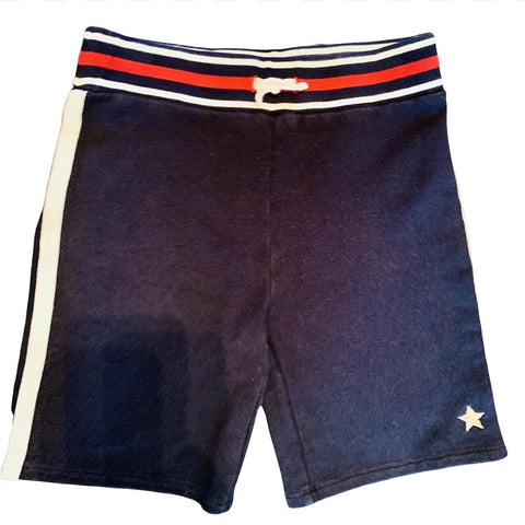 Gucci Blue Boys Web Elasticated Shorts Gold Star Age 8 Years - V & G Luxe Boutique