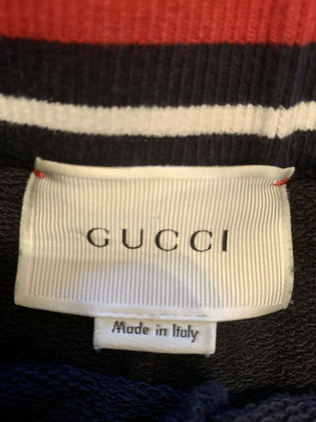 Gucci Blue Boys Web Elasticated Shorts Gold Star Age 8 Years - V & G Luxe Boutique