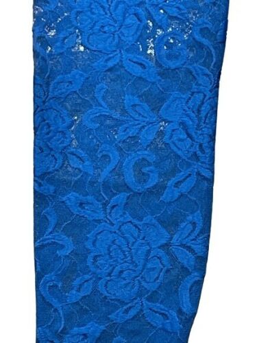 Gucci Blue Floral Lace Tights Size Small - V & G Luxe Boutique