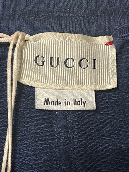 GUCCI Boys Navy Blue GG Logo Shorts Size Age 36 Months 3 Years - V & G Luxe Boutique