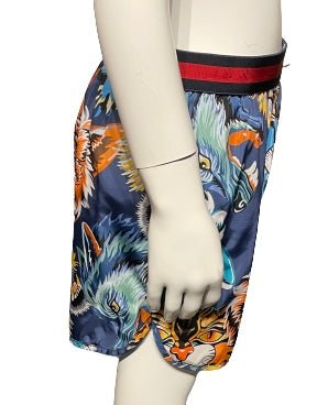 Gucci Boys Wild Tiger & Wolf Print Swimming Trunks, Age 10 - V & G Luxe Boutique