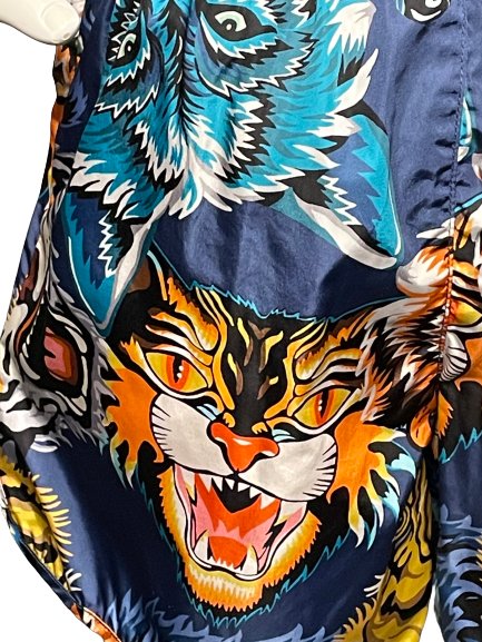 Gucci Boys Wild Tiger & Wolf Print Swimming Trunks, Age 10 - V & G Luxe Boutique