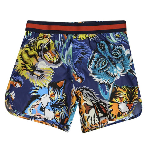 Gucci Boys Wild Tiger & Wolf Print Swimming Trunks, Age 10 - V & G Luxe Boutique