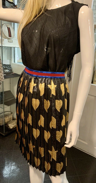 Gucci Brand New Black & Gold Skirt Age 12 Or UK 8/10 - V & G Luxe Boutique