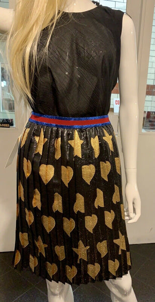 Gucci Brand New Black & Gold Skirt Age 12 Or UK 8/10 - V & G Luxe Boutique