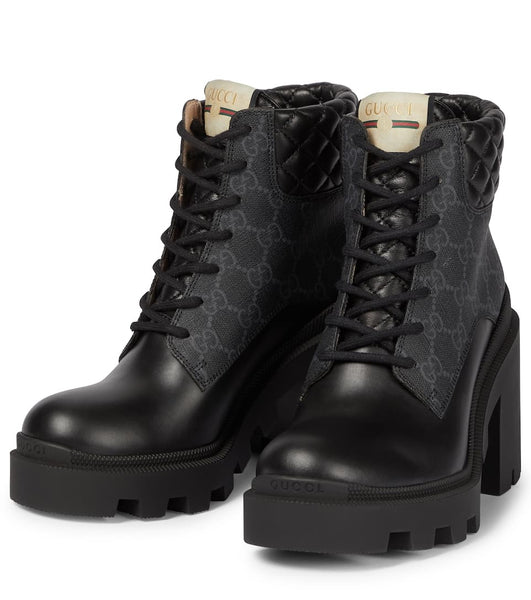 Gucci Brand New GG Black Supreme Boots - V & G Luxe Boutique
