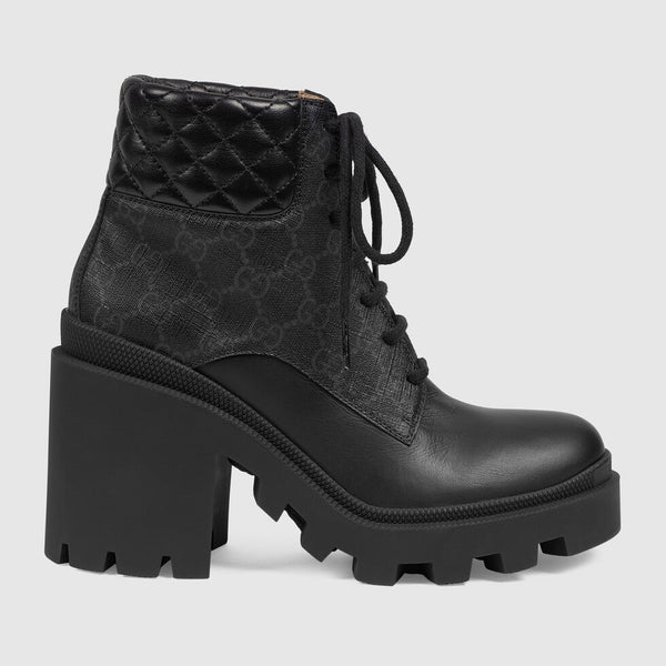 Gucci Brand New GG Black Supreme Boots - V & G Luxe Boutique
